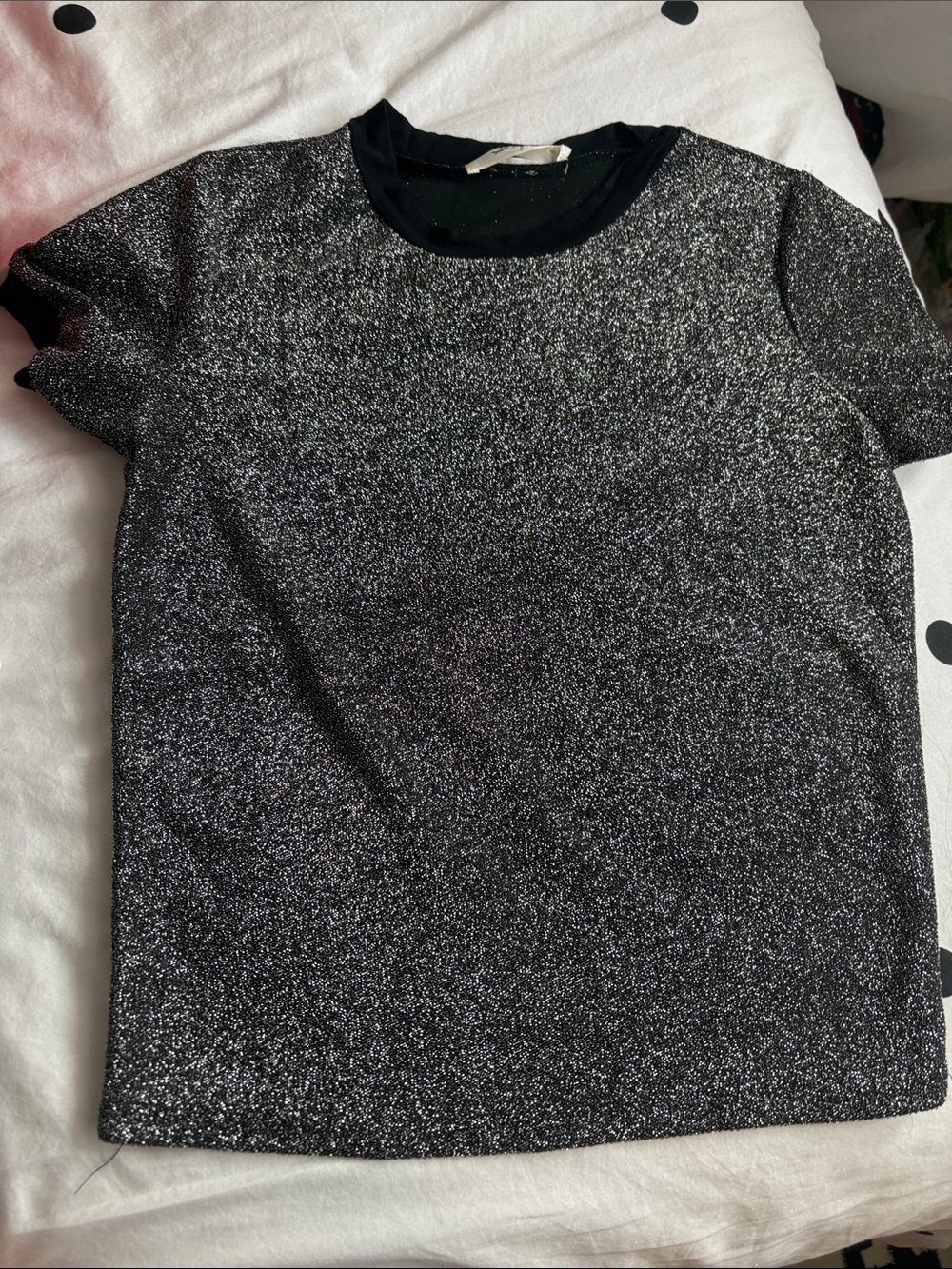 Sparkle Short Sleeve Metallic Tee